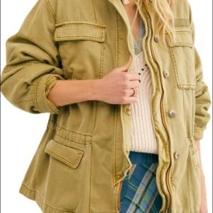 FREE PEOPLE “seize the day” military jacket
